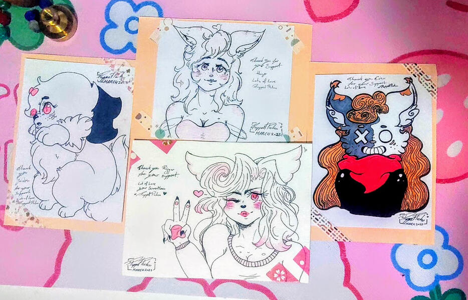 [28.03.2023] Traditional art commissions for clients around the world.