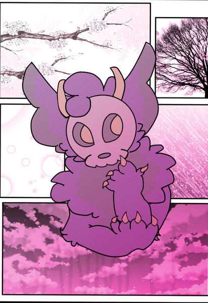[17.07.2019] A try-out Manga page with one of my species of Krypts. Made on PC with the programm MediBang Paint.